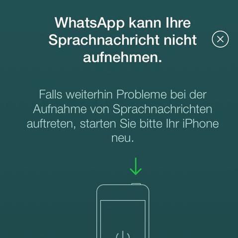 whatsapp keine sprachnachrichten